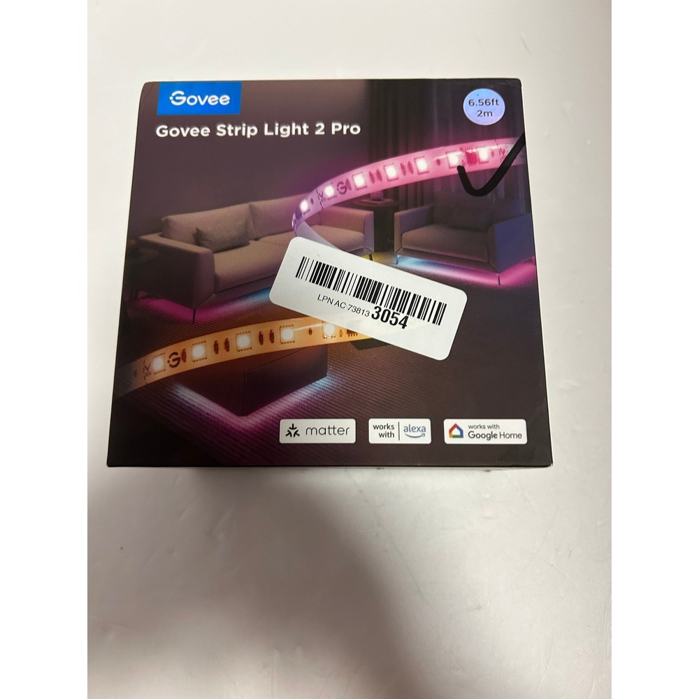 Govee Strip Light 2 Pro 6.56ft RGBWIC Smart LED Light Strip Matter H61F21D1-US